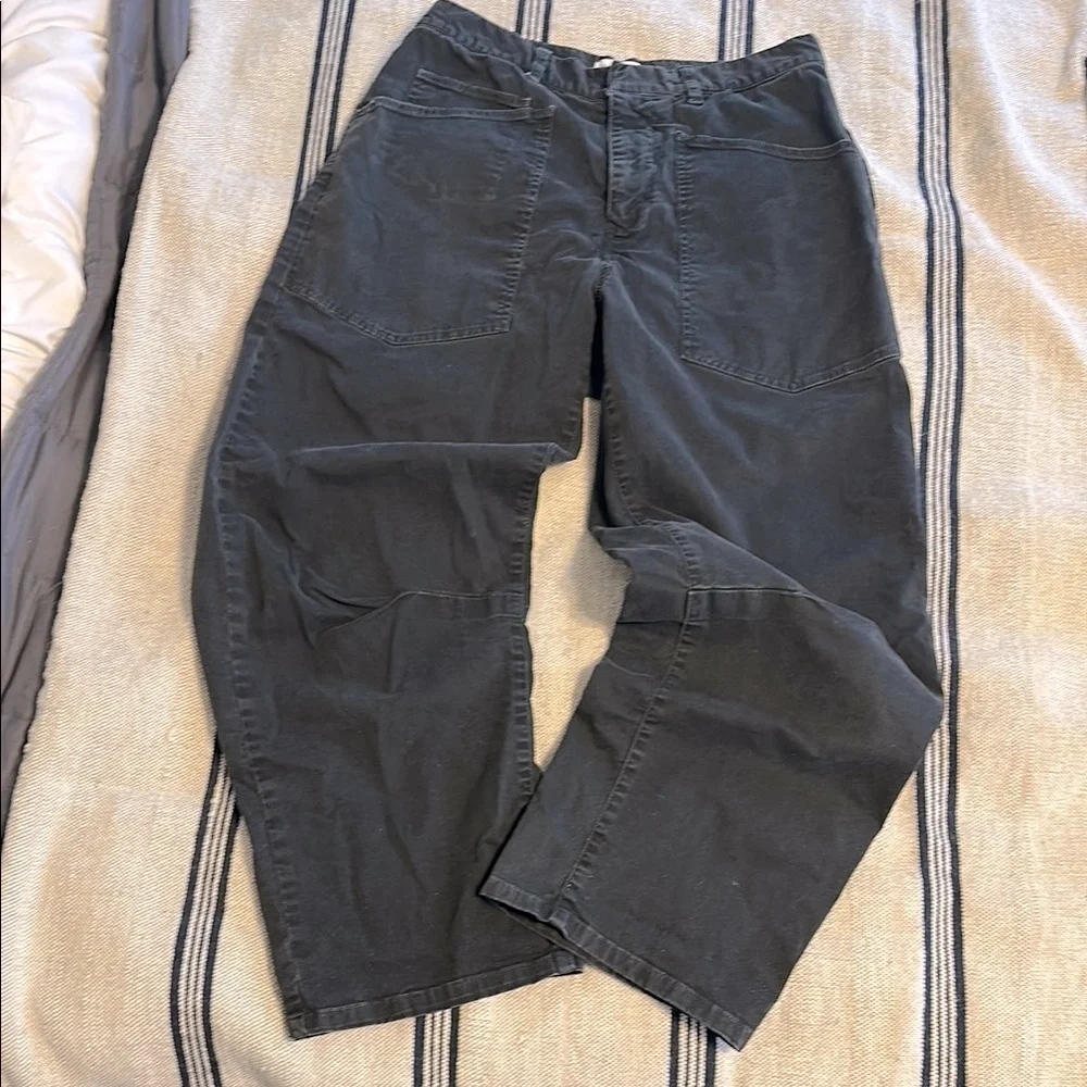 Nili Lotan Shon Carbon Bow Leg Pant 2 - Picture 5 of 9